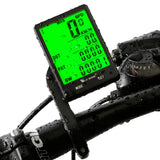 Bike Computer Waterproof LCD Backlight Cycle Measurable Temperature Stopwatch Bracket Waterproof Speedometer Odometer Cycling