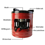 Handy Outdoor Portable Heaters Stove 10 Wicks Mini Handy Camping Heater For Outdoor Back Camping Picnic Burner Furnace