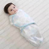Newborn Baby Sleeping Bags Baby Cocoon Swaddle Wrap Envelope 100%Cotton 0 to 3 Months Baby Blanket Swaddling Wrap Sleepsack