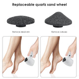 Electric File Foot Grinder Sander Sandpaper for Feet and Heels Dead Skin Callus Remover Pedicure Machine Exfoliator Foot Care