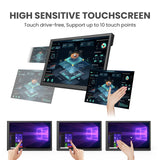 10.1 inch Capacitive Touchscreen Monitor for Raspberry Pi 1280 * 800 Portable IPS Display Plug and Play Monitor Compatible