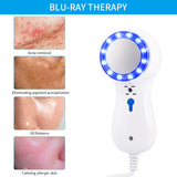 Blue Light Cold Hammer Face Cryotherapy Ice Healing Beauty Machine Wrinkle Removal Skin Tightening Device Shrink Pores Anti Acne