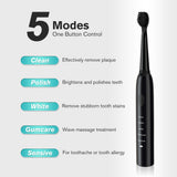 Ultrasonic Sonic Electric Toothbrush Rechargeable Tooth Brushes Washable Electronic Whitening Teeth Brush Adult Timer Brush