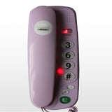 Big Buttons Small Phone Corded Fixed Telephone with Pause and Redial, Indicator Light, Desktop &amp; Wall Mountable for Home