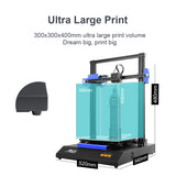 Anet ET5X All Metal Large 3D Printer Kit With Auto Bed Leveling Filament Detecting Resume Printing Max Size 300*300*400MM
