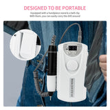 35000RPM Nail Drill Machine Rechargeable Nail Drill Milling Machine Portable Wireless Manicure Grinder Nail Polisher Cutter Kit
