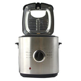 No oily smoke 1.2L electric fryer 220V stainless steel detachable liner household mini constant temperature electric fryer