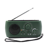 Solar Radio Hand Crank Radio AM/FM Weather Emergency Portable w/3 LED Flashlight Musical Enjoyable Instrument Supply