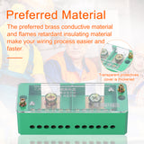 60A 600V Portable Junction Box Household Multifunctional Wire Splitter Wire Terminal Junction Box with 2 Copper Lugs
