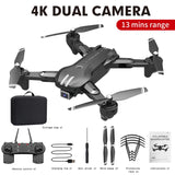 H168 Drone with 4K FHD WiFi Camera Live Video Headless Mode 2.4Ghz 4 Inch 6 Axis Gyro with Remote Control
