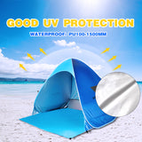 Outdoor Camping Tent Pop-up Fun-Play Tent Automatic Instant Tent UV Protection Tent Sun Shade Awning for Camping Beach Backyard