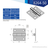 Door Connector Accessories Durable Furniture Home 4/6 Mounting Holes Stainless Steel Hinges Window Cabinet Jewelry Box