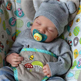19 Inch Reborn Baby Doll Silicone Full Body Toddler Dolls Toy Rebirth Lifelike Boys And Girls Cute Newborn Toy Gift