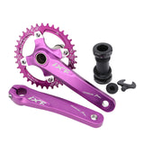 Lightweight Folding Bike Crankset 104BCD Chainring Bicycle 170mm Parts
