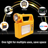 LED Emergency Spotlight Rechargeable Portable Work Lights 7 Lighting Modes 3600mAh Battery for Fishing Night Market