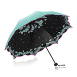 Quality Folding Umbrella For Women Brand Travel Anti-UV Windproof Rain Flower Modish Female Sun Girl Parasol Pocket Umbrellas