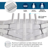 Lumbar Support Belt 5 Steel Plate With Self Heating Pad Back Waist Support Adjustable Waist Support Brace Lumbar Massage Band