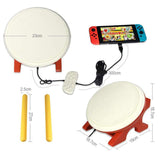 HOT For Taiko Drum Compatible with N-Switch,Drum Controller Taiko Drum Sticks Video Games Accessories Compatible with Nintendo S