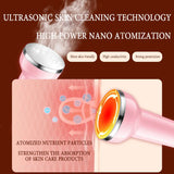 3/2 in 1 Ultrasonic Face Tightening Oxygen Injection Beauty Apparatus High Frequency Vibration Massager Face Cleansing Spray Gun