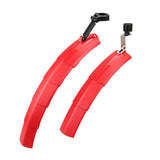 Telescopic Folding Bicycle Fender Taillight Mountain Road Bike Adjustable Mudguard Front Rear Wings For Bicycle Bike Parts