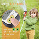 Rainwater Sensor Function Child Lock Mode Digital Water Timer IP65 Waterproof For Garden Lawn Watering System Irrigation Timer