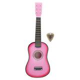 Mini 23 inch 6 Strings Acoustic Guitar with Pick Plectrum Musical Instrument Music Lovers