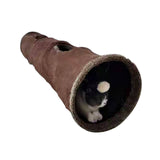 Collapsible Cat Tunnel  Kitten Play Tube for Large Cats Dogs Bunnies With Ball Fun Cat Toys 2 Suede Peep Hole pet toys WF