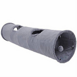Collapsible Cat Tunnel  Kitten Play Tube for Large Cats Dogs Bunnies With Ball Fun Cat Toys 2 Suede Peep Hole pet toys WF