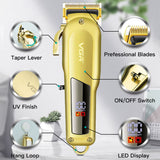 Professional Taper Lever Adjuatable Hair  Trimmer  LED Barber Salon Hair Cutting Machine Hair Clipper Men Electric Haircut Tool