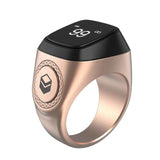 Smart Ring For Muslims Tally Tasbeeh Counter Metal 5 Prayer Time Reminder Bluetooth-compatible Ip68 Waterproof Rings