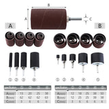 Sandpaper Circle Grinding Wheel Sandpaper Polishing Shank Grinding Accessories with Connecting Rod for Electric Grinding