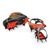 Winter Ice Cleats Crampons Ice Cleats Snow Hiking Ice Walking 12 Spikes Winter Outdoor Snowshoes Grip