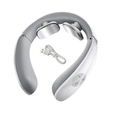 Portable Neck Massager Cervical Massager for Neck Relaxation Pain Relief 12 Massage Modes 15 Levels Intensity Built-in Battery