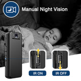 Boblov A21 Mini Camera 1080P Portable Camera Police Video Recorder Body Camera Motorcycle Bike Motion 180 Degree Night Vision