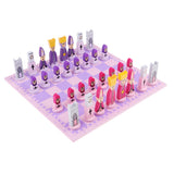 Wooden International Chess Game Chessman Checker Chess Pieces Gift Pink Chess Games