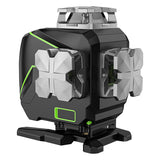 Huepar S04CG with Hard Carry Case,Bluetooth Function&Outdoor Pulse Mode 4D Green Beam linelaserlevel,16 Line Laser Level