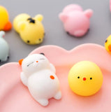 JY 50Pcs/lot Creative Cute Animal Pinch Music Tricky To Pinch Ball Decompression Vent Balls Languotu