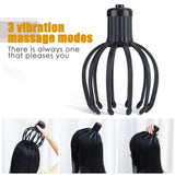 Electric Octopus Claw Scalp Massager Stress Relief Therapeutic Head Scratcher Relief Hair Stimulation Hands Free Rechargable