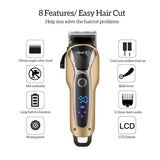 Professional Hair Clippers Barber Haircut Sculpture Cutter Rechargeable Razor Trimmer Adjustable Cordless Edge for Men