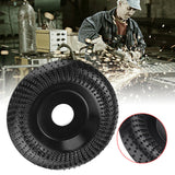 4'' Grinder Wheel Disc Wood Shaping Wheel Wood Grinding Disk for Angle Grinders with 16mm/0.63in Arbor