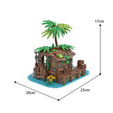 Pirate Shed Irates Pirates Barracuda Bay Island House Building Blocks Kit  21322 49016 Beach Hut Bricks DIY Toys Children Gifts