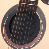 2 Pieces Guitar Sound Hole Cover Rubber Feedback Buffer Halt Soundhole Cover for 38/39/41/42 Inch Acoustic Guitar