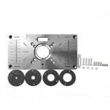 Aluminum Router Table Insert Plate Woodworking Benches Table Saw Multifunctional Trimmer Engraving Machine