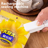 2pcs Plastic Bag Sealer USB Rechargeable 2-in-1 Mini Food Packaging Vacuum Machine 400mAh Handheld Practical Kitchen Tools
