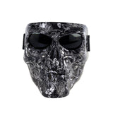 Skull Motorcycle Face Mask Goggles Outdoor Ski Glasses Halloween Mask Motorcycle Cycling Shooting Hunting Mask Sunglasses Snow