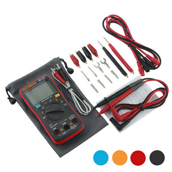 AN8002 Digital Multimeter AC/DC Voltage Meter Handheld Multitester Pro ...