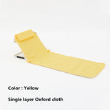 Oxford Cloth Waterproo Beach Mat Outdoor Portable Relax Back Pillow Lounger Folding Seat Cushion Beach Traveling Camping Chair
