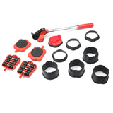 13Pcs Set Mover Moving Tool Adjustable Height Furniture Moving Set Roller Slider With Lifting Lever & Extension Roller robust