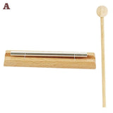 Wooden Percussion Instrument Chime Bell Mallet Knocking For Prayer Yoga Storage Bag Meditation Chime Energies Healing