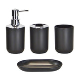 4pcs Space Saving Gift Anti Slip Hotel Toothbrush Holder Bathroom Accessories Set Portable Travel Freestanding Soap Dish Tumbler